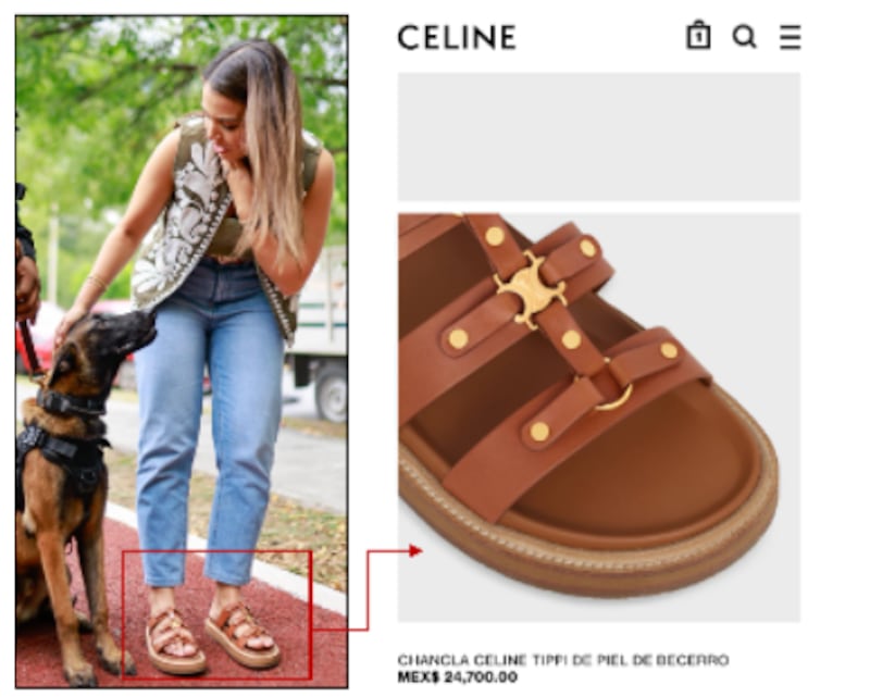 Las chanclas de la marca Celine cuestan 24 mil 700 pesos.