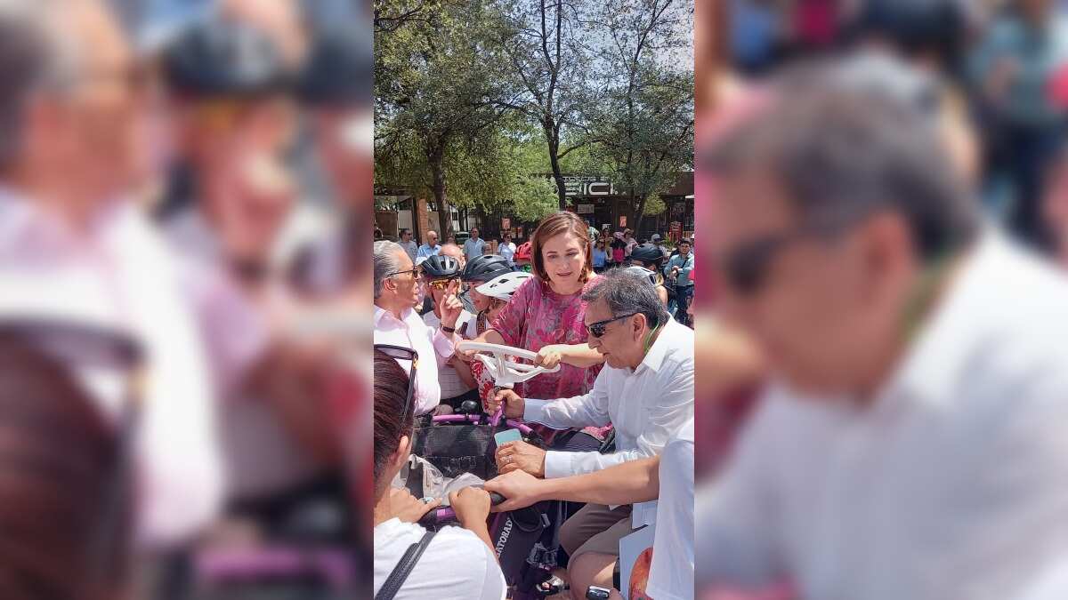 Gálvez dijo, sin que suena a pose, que ella es ciclista.