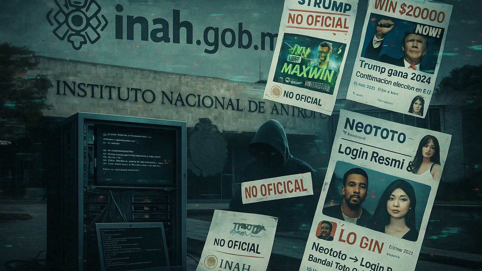 Al menos nueve subdominios del INAH fueron usados para mostrar casas de apuestas, contenido viral falso y propaganda internacional.