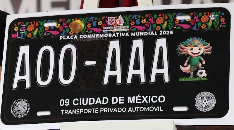 Placa CDMX Mundial
