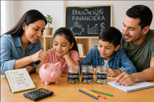 Educación financiera en niños: cómo enseñarles a manejar el dinero desde casa
