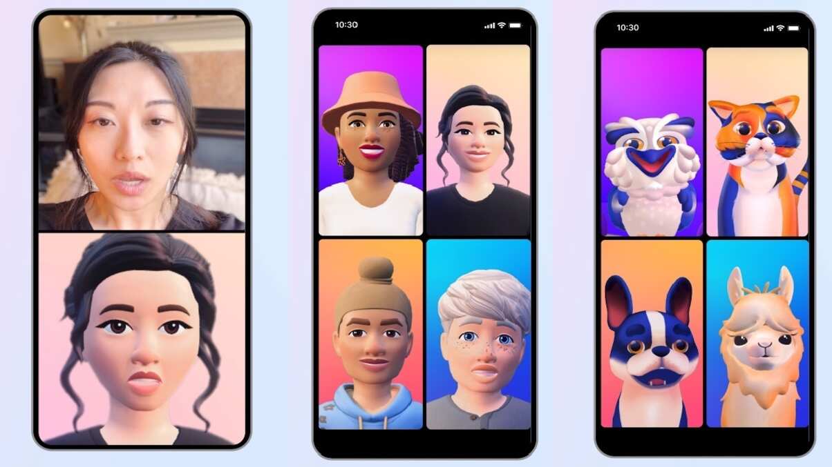 Meta introduce avatares en videollamadas para Instagram y Messenger
