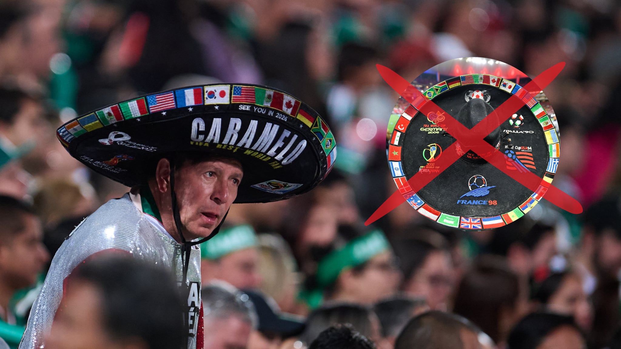 El mayor aficionado de la Selección aventó su sombrero