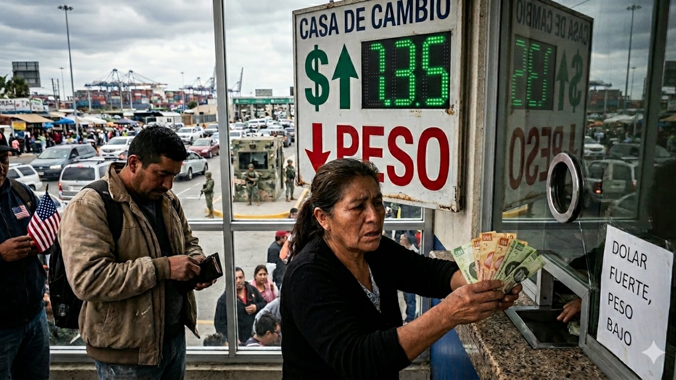 Datos económicos mejores a lo esperado en Estados Unidos reforzaron la divisa estadounidense y frenaron al peso mexicano.