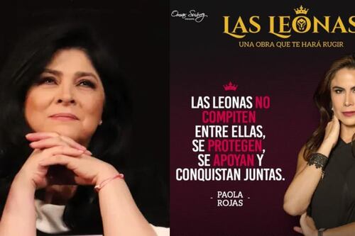 Paola Rojas es ovacionada por Victoria Ruffo, en obra de teatro ‘Las Leonas’