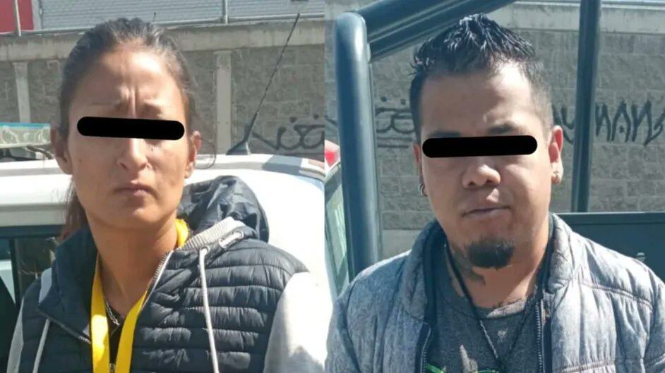 Pareja intentó robar celulares en Plaza Aragón pero fueron detenidos