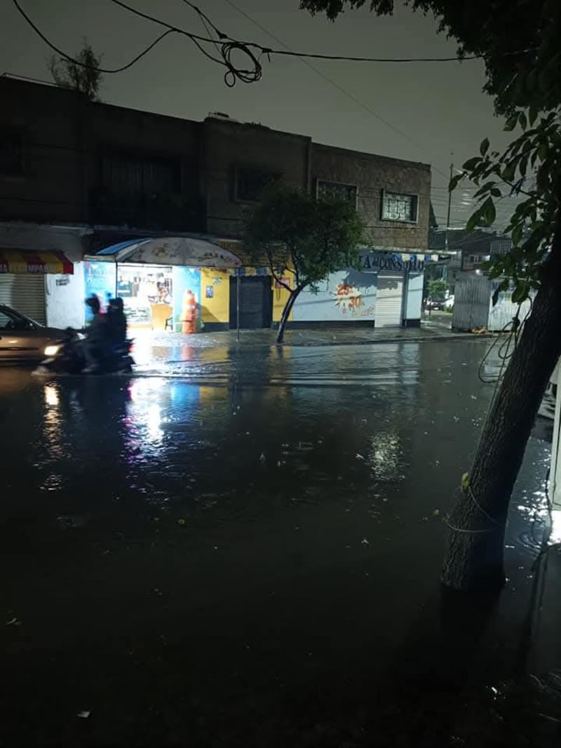 Colonia CDMX inundadas