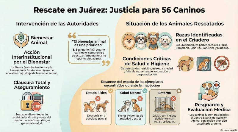 Rescate animal en Juárez.