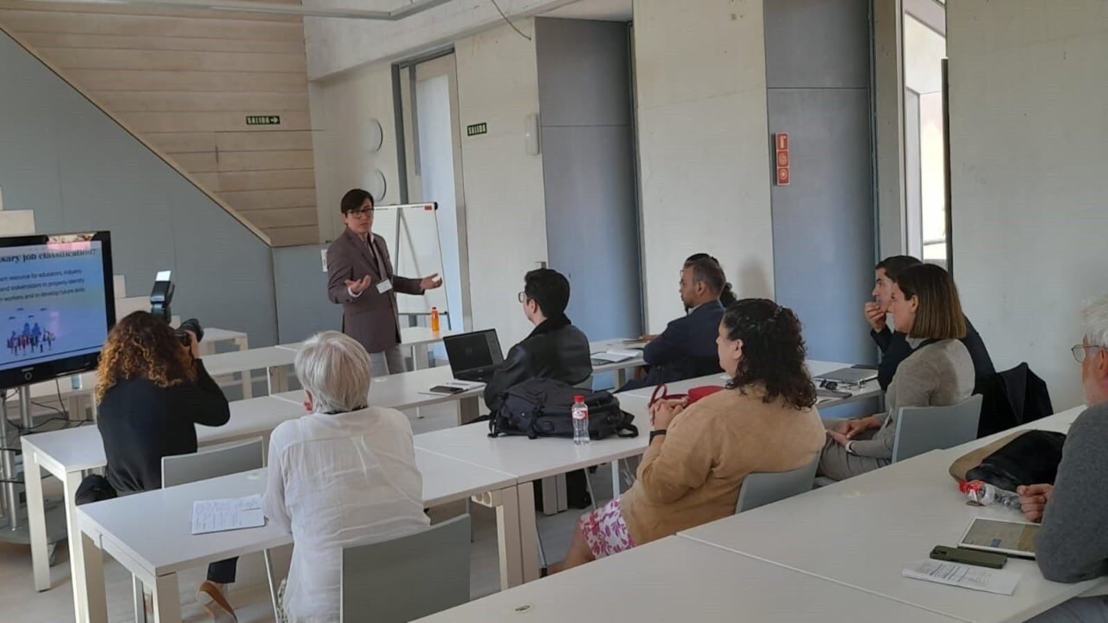 Estudiantes en las aulas