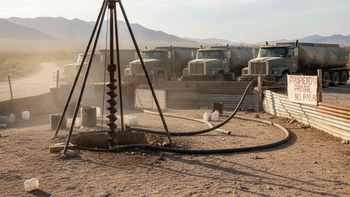 Cártel del Agua expuesto: pipas pirata, pozos ilegales y despojo de predios; así operaban los seis detenidos