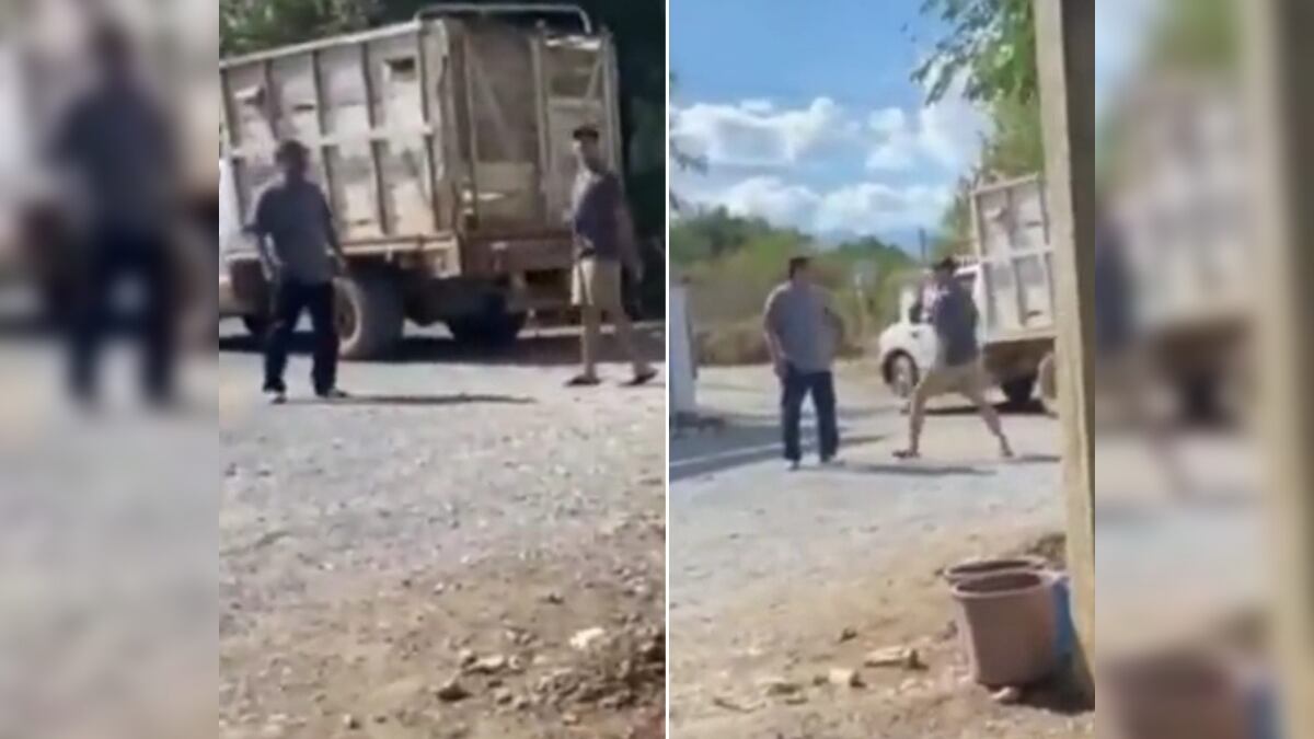 El pleito fue a las afueras de un bar en el municipio de Hualahuises.