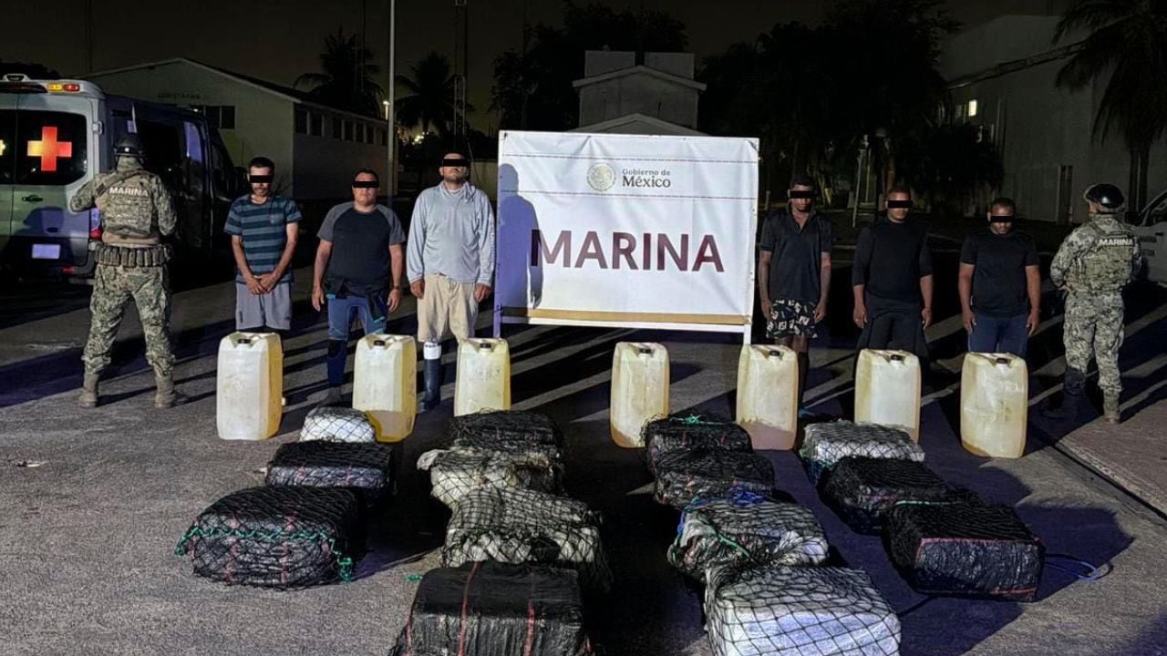 Marina intercepta lancha con cocaína