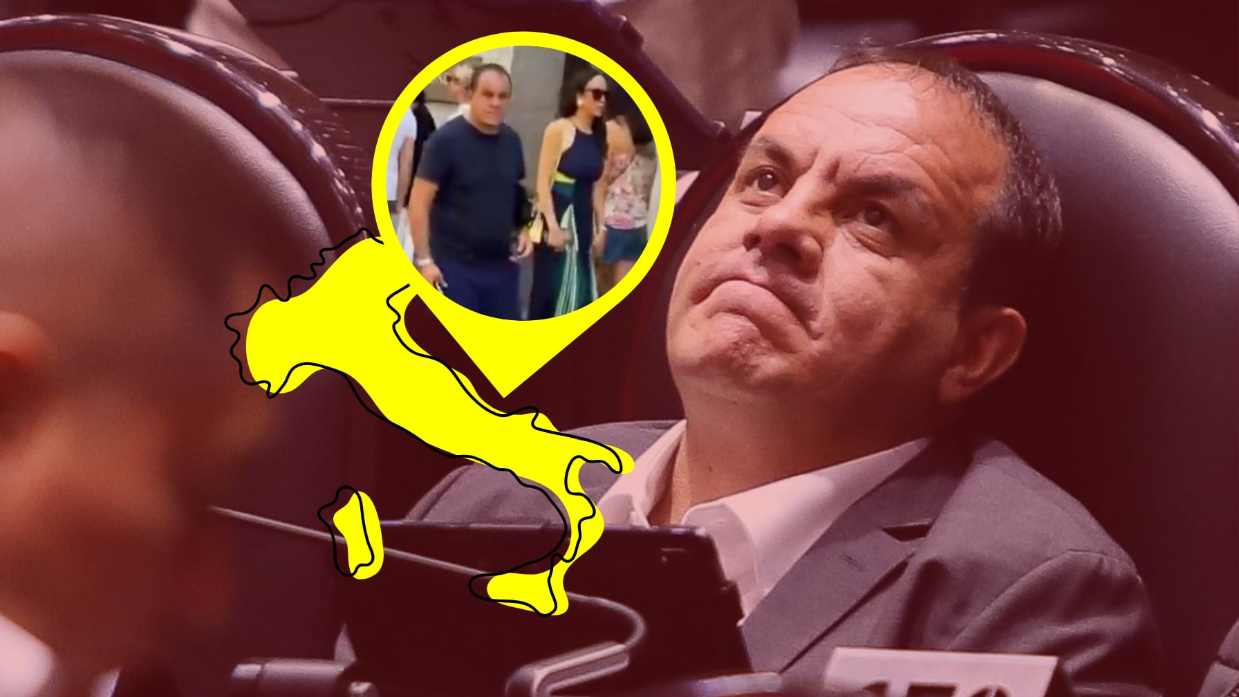 El exfutbolista Cuauhtémoc Blanco recorre boutiques en Milán mientras en México lidia con denuncias y posible desafuero.