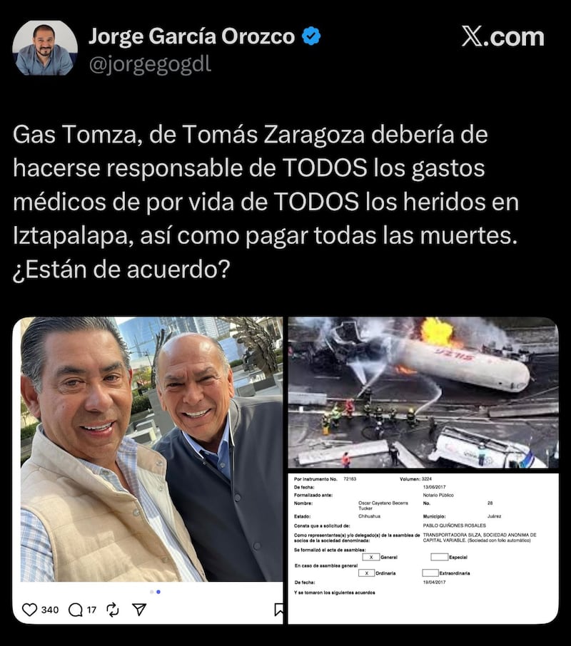 Publicación del Jorge García Orozco