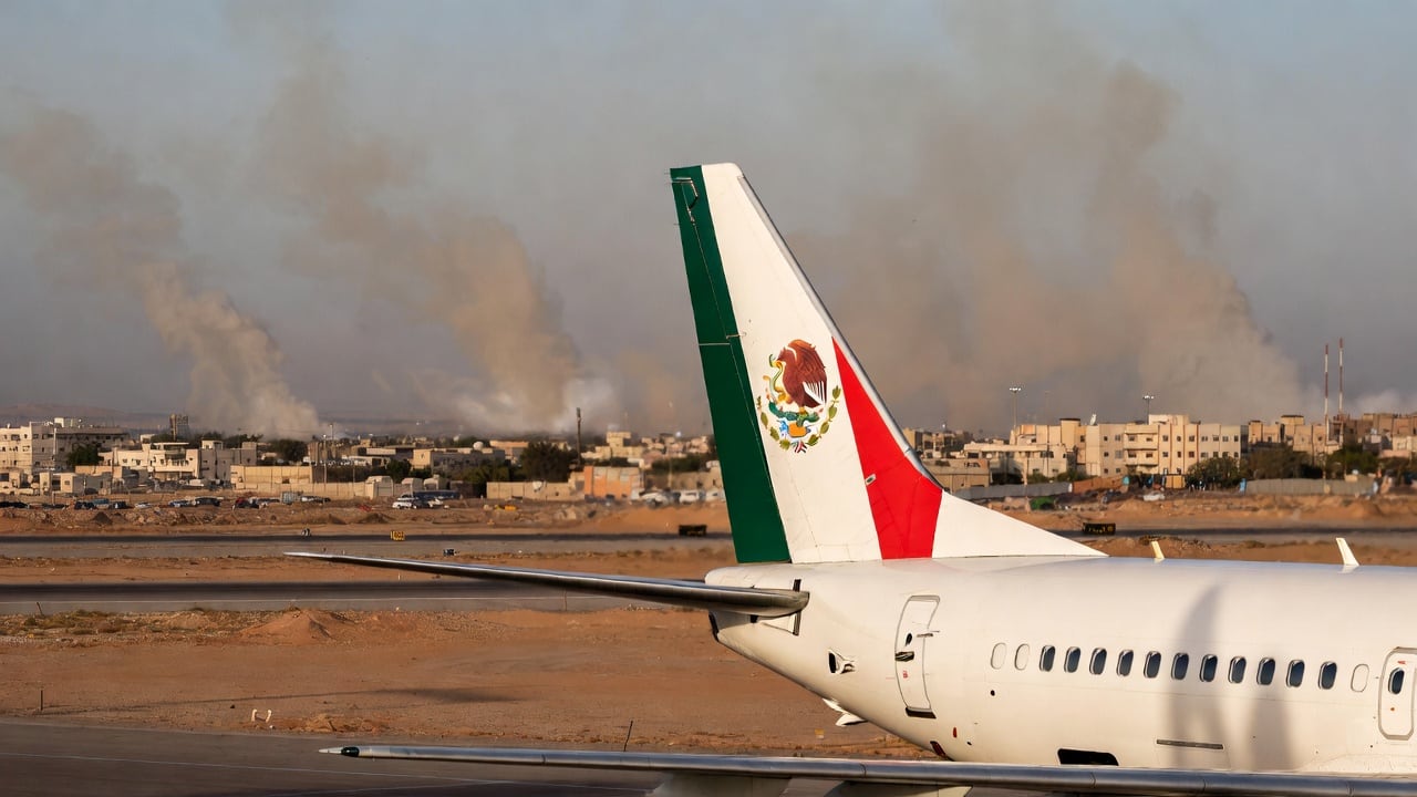 Entre los evacuados hay familias y turistas que quedaron varados tras la suspensión masiva de vuelos en varios países de la zona.