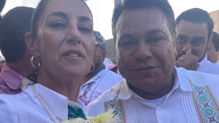 Juan Guzmán y Claudia Sheinbaum. (Cortesía)