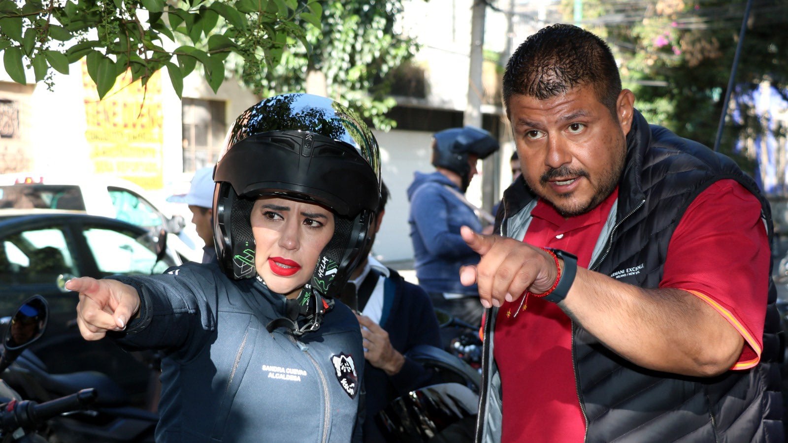 Sandra Cuevas durante Operativo Diamante.