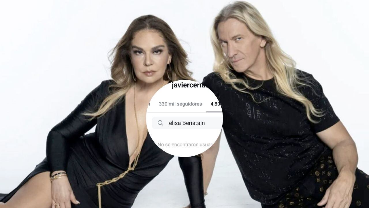 Javier Ceriani dejó de seguir a Elisa Beristain