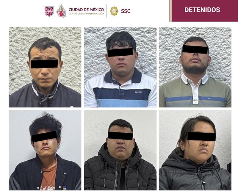 Detienen a seis en operativo CDMX