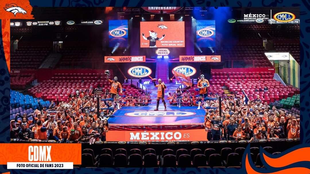 Así fue la celebración de los Broncos en la Arena México I Cortesía