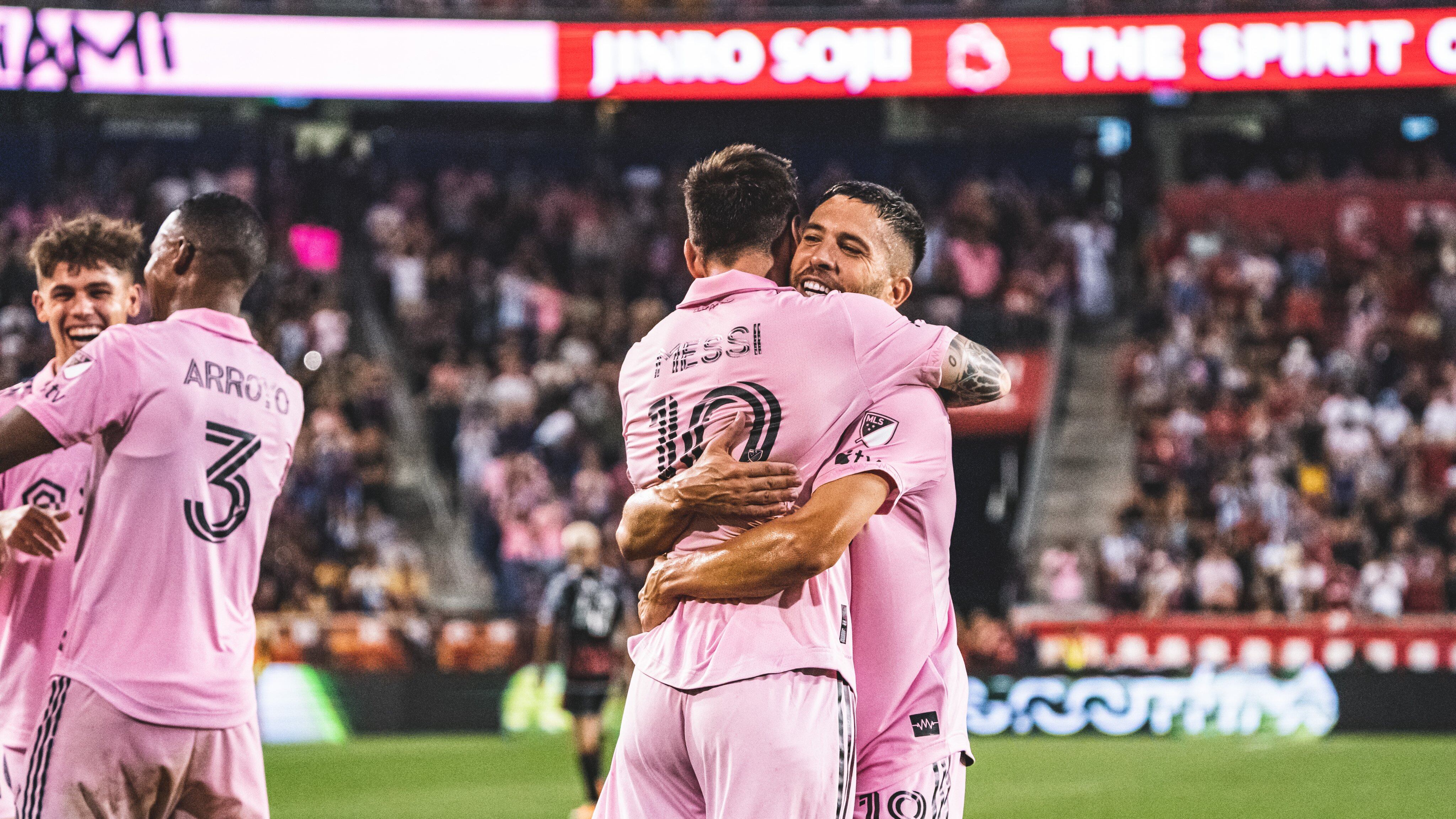 Messi marcó su primer gol en la MLS.