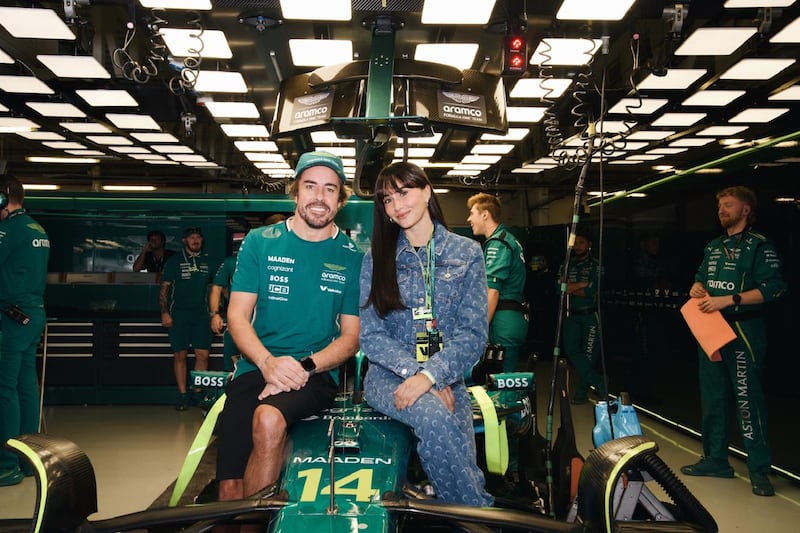 Aitana acudió al GP de México invitada por Fernando Alonso