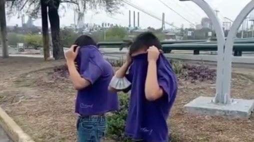 Los pequeños fugitivos fueron localizados en el Puente Guadalupe, a la altura de Morones Prieto.