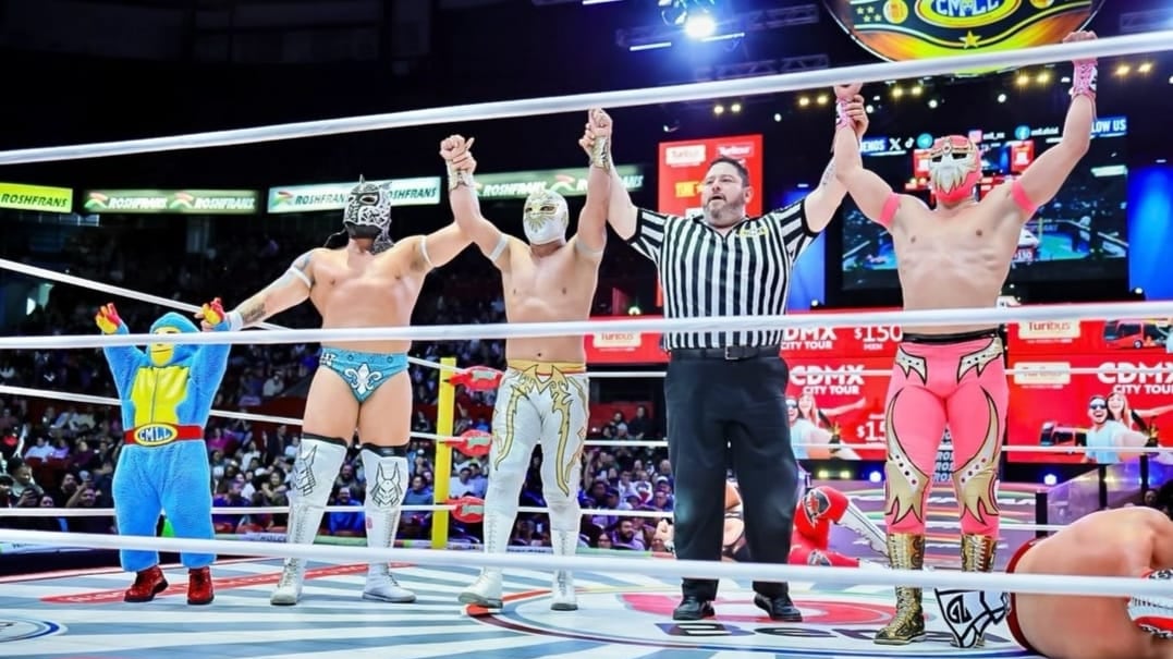 Máscara Dorada, Místico y Esfinge en la Arena México