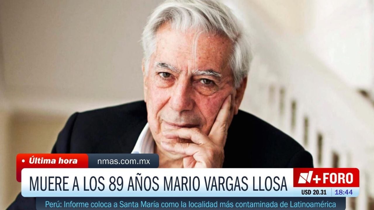 Nmás Foro dio a conocer la muerte de Mario Vargas Llosa, a través de su señal.