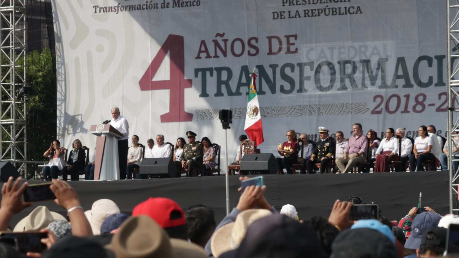 Marcha de AMLO: discurso en el Zócalo 27 de noviembre 2022