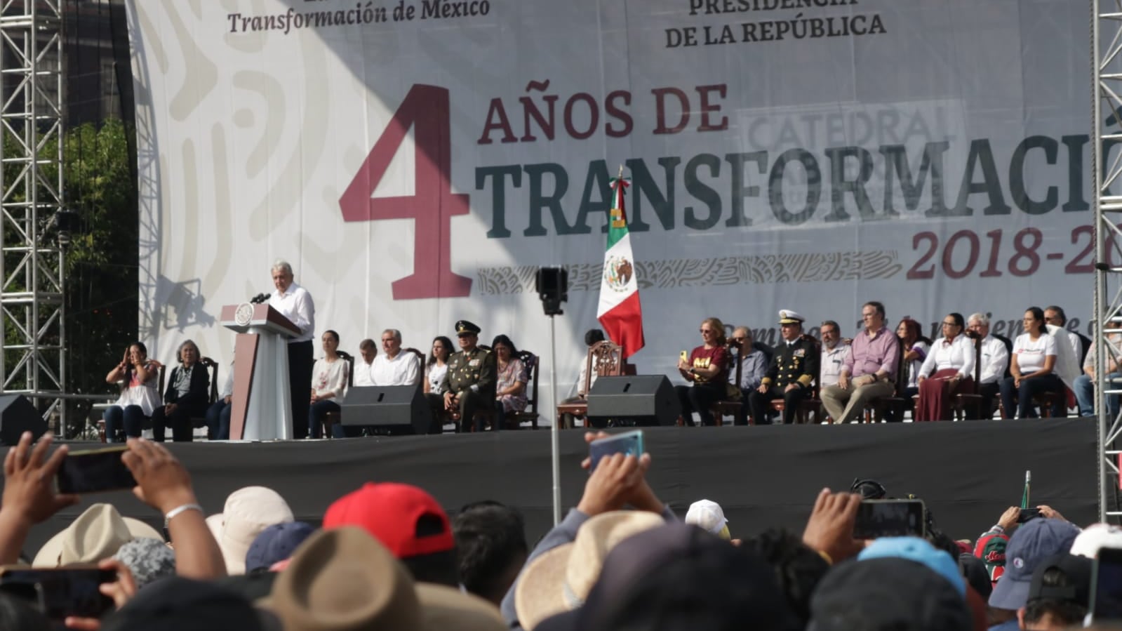 Marcha de AMLO: discurso en el Zócalo 27 de noviembre 2022