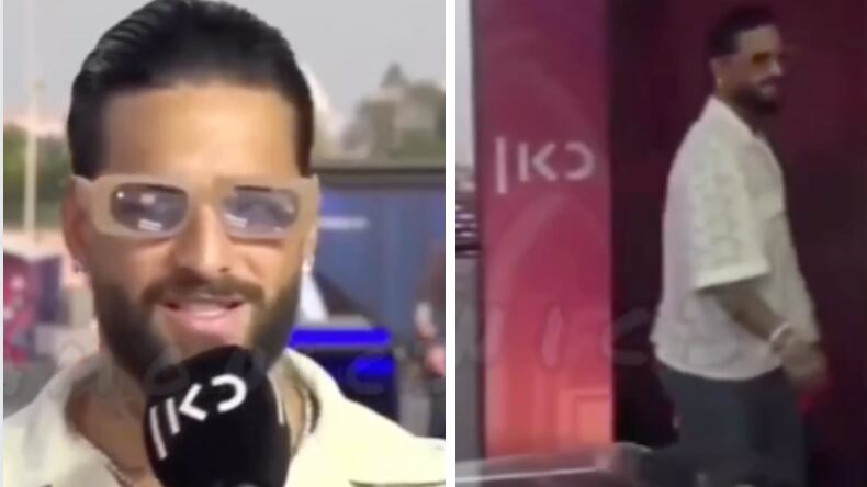 Maluma abandona entrevista en vivo para televisora de Qatar