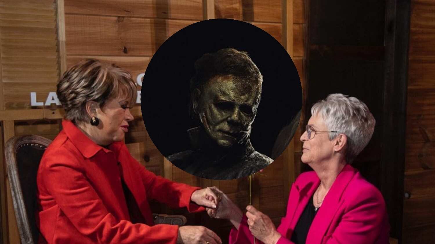 La periodista se volvió tendencia por su encuentro con Jamie Lee Curtis.