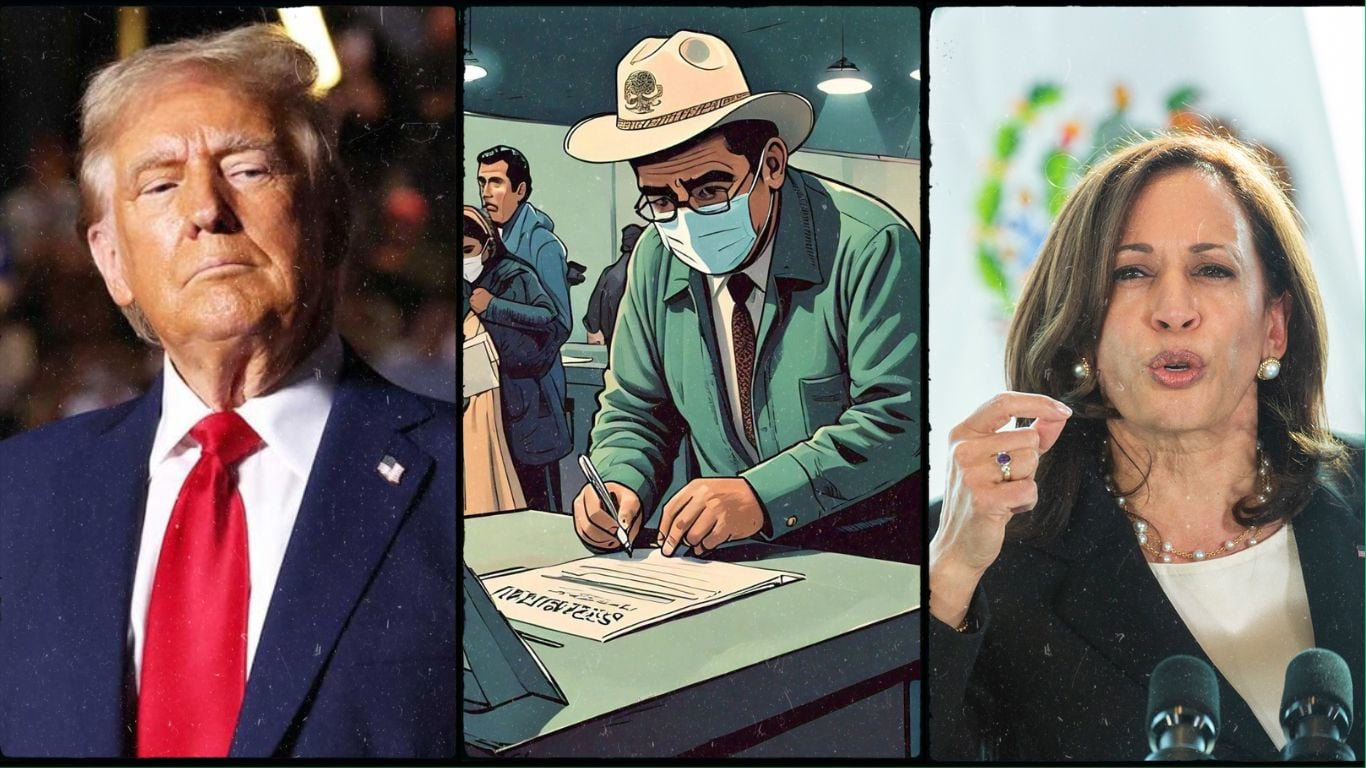 Mexicanos cruzan a EE.UU. para ejercer su voto: ¿Cuál es su favorito, Donald Trump o Kamala Harris?