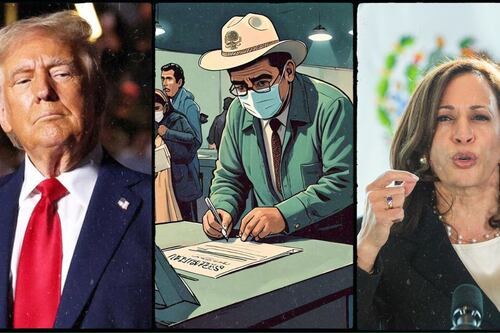 Mexicanos cruzan a EE.UU. para ejercer su voto: ¿Cuál es su favorito, Donald Trump o Kamala Harris?