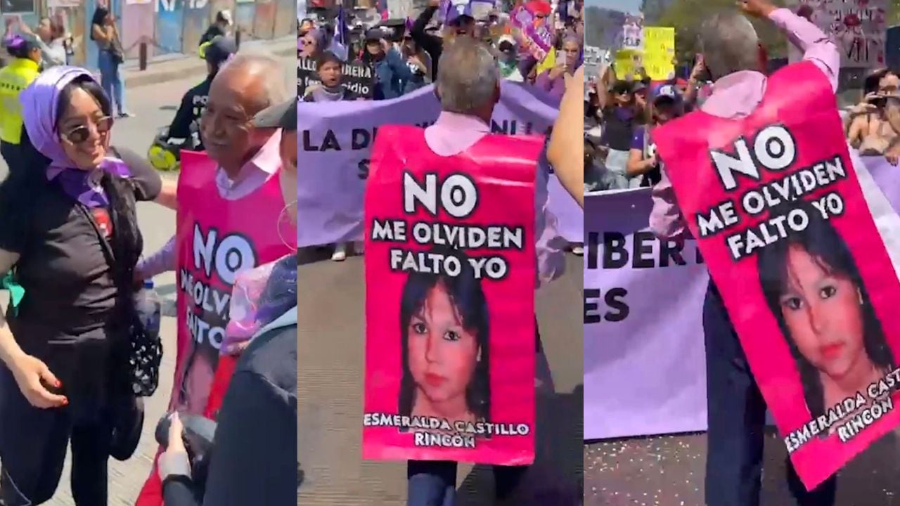 Padre de Esmeralda Castillo, Marcha 8M