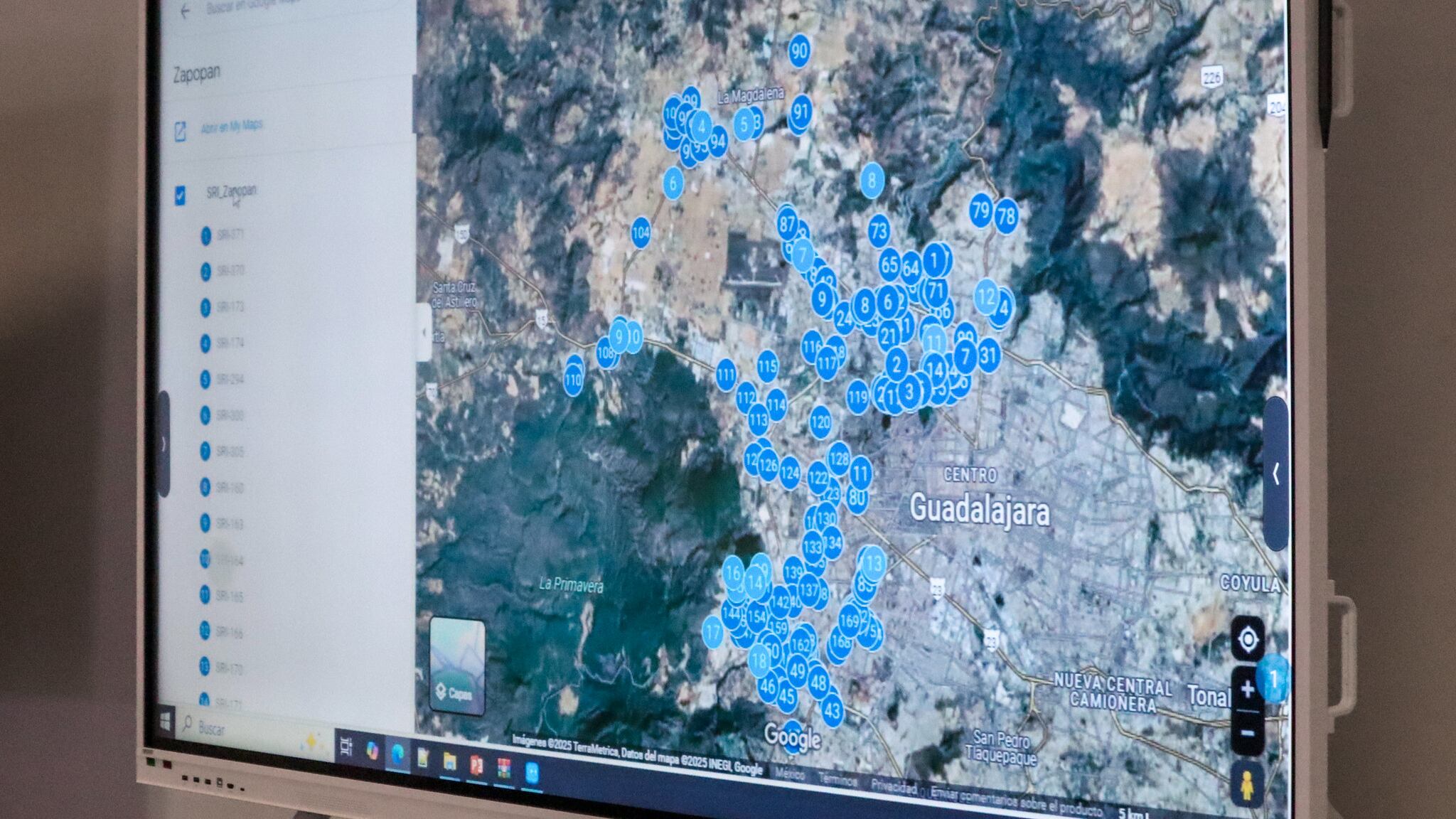 El mapa se ha convertido en una importante herramienta para autoridades y ciudadanos del AMG para monitorear los sitios con inundaciones recurrentes. CORTESÍA