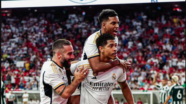 Jude Bellingham celebró su primer tanto con los merengues I @RealMadrid