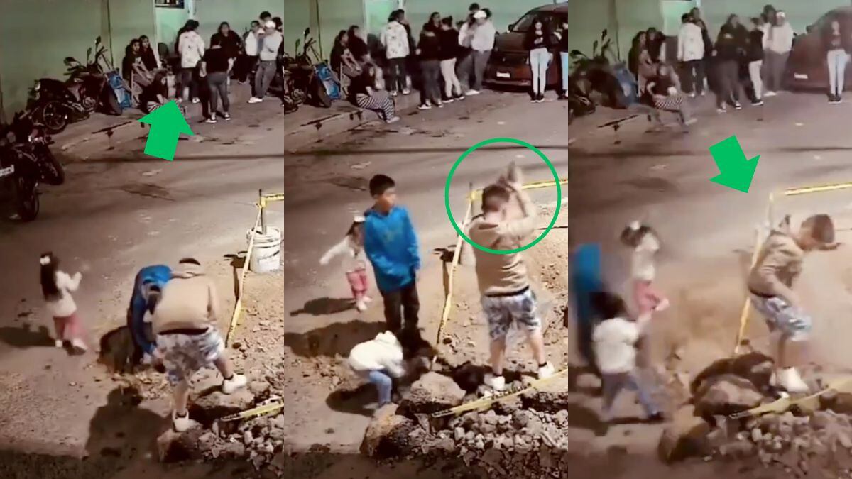 Video: Frente a adultos, niños provocan fuga de agua por lanzar piedras en Naucalpan