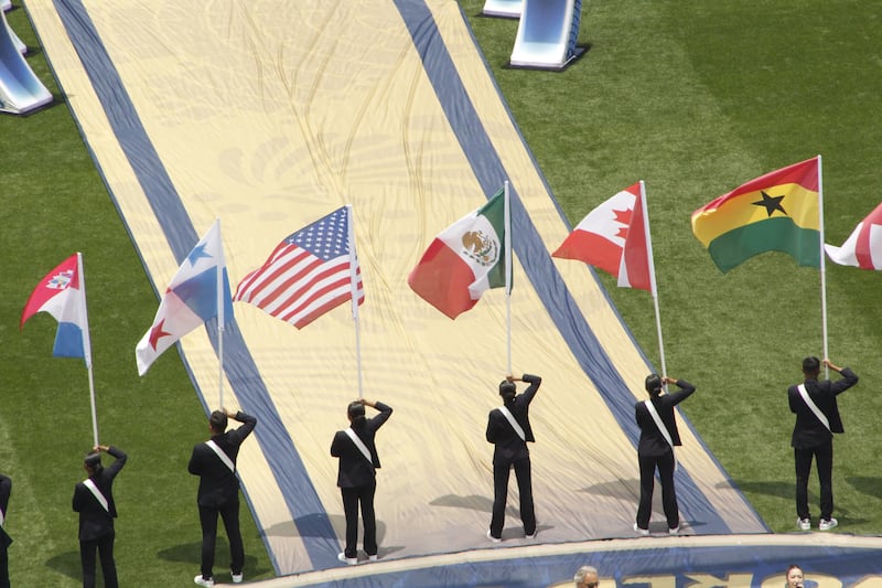 Inauguración del partido México vs Sudáfrica