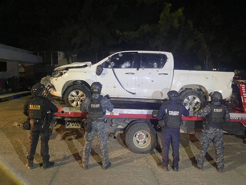 Policías abaten a 4 hombres en enfrentamiento Frontera Comalapa, Chiapas