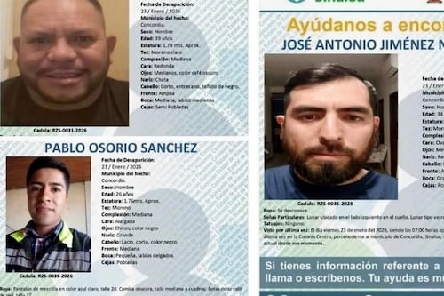 Desaparición masiva en Concordia: más de 10 ingenieros sin localizar; Fiscalía ya investiga