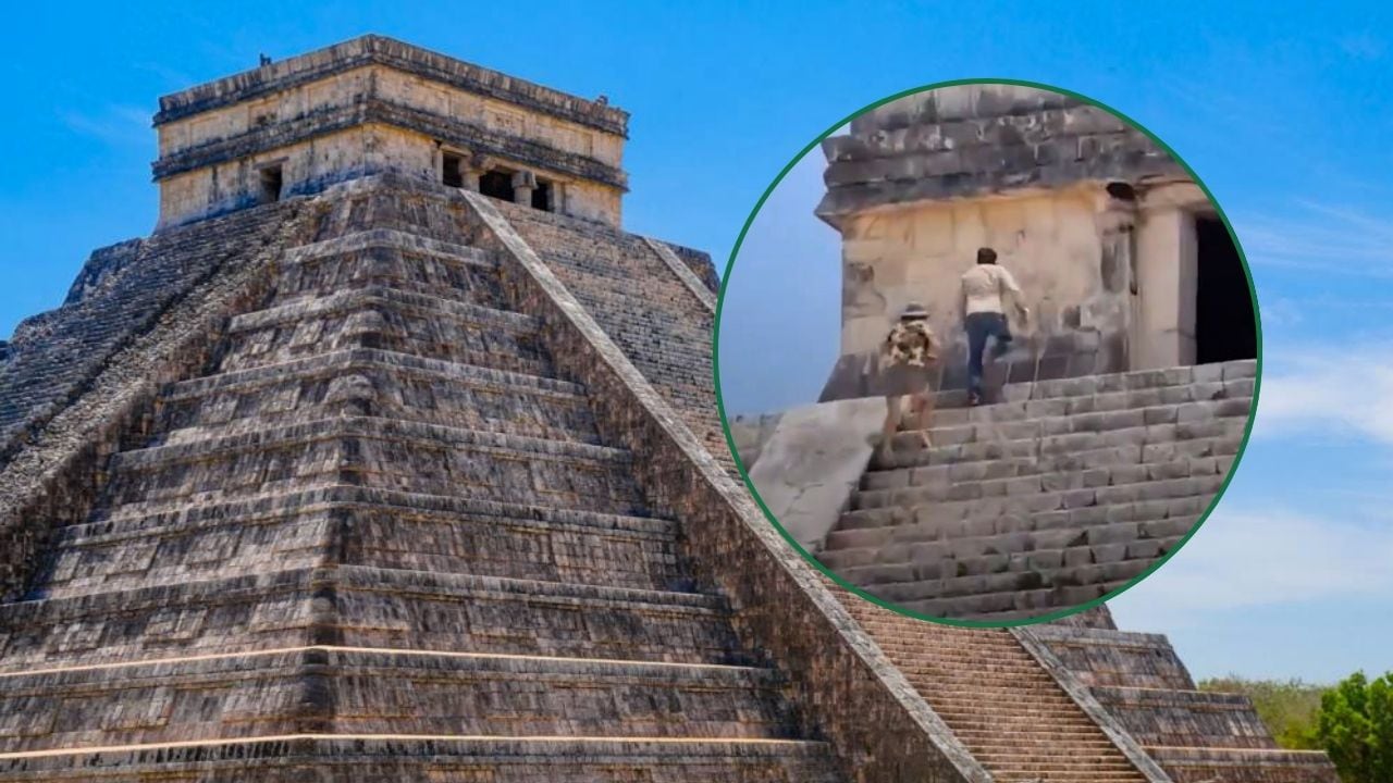 Video: Captan a turistas escalando la pirámide de Kukulkán en Chichén Itzá pese a prohibición 
