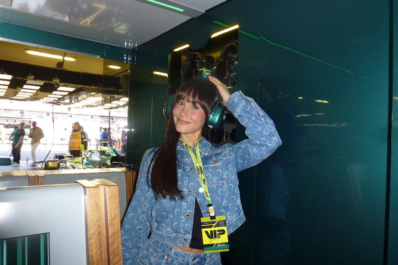 Aitana acudió al GP de México invitada por Fernando Alonso