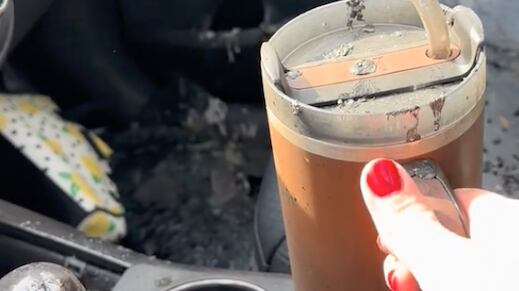 Vaso Stanley después de accidente