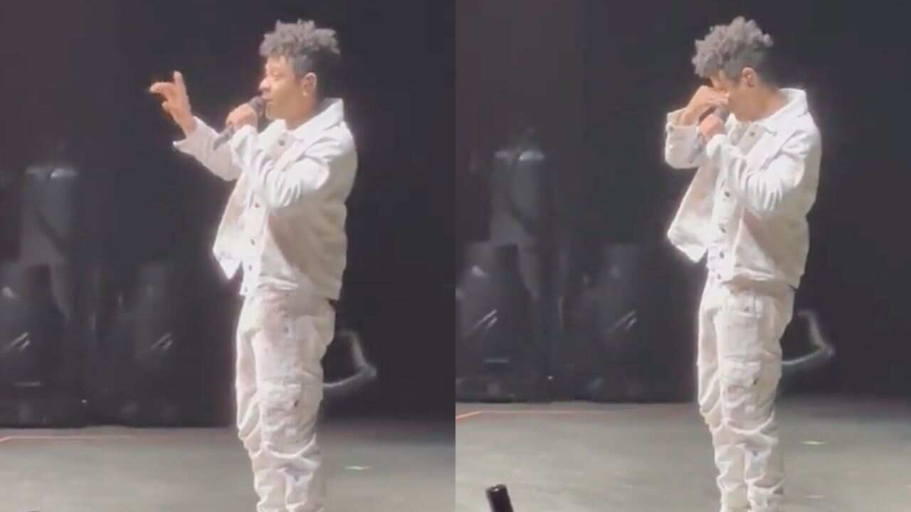 Kalimba rompió en llanto en pleno concierto por acusaciones de abuso