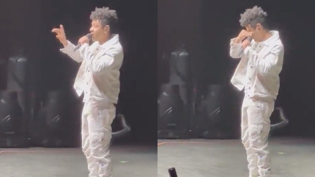 Kalimba rompió en llanto en pleno concierto por acusaciones de abuso