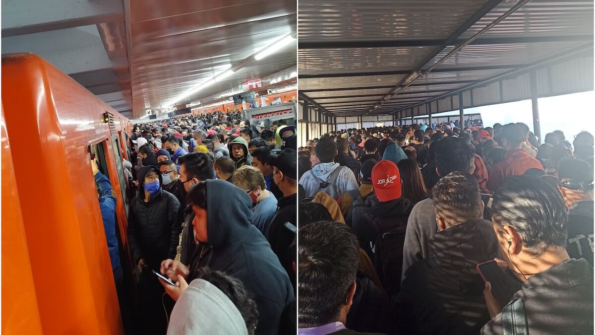 El servicio presentó aglomeraciones en varias líneas esta mañana. (Especial)