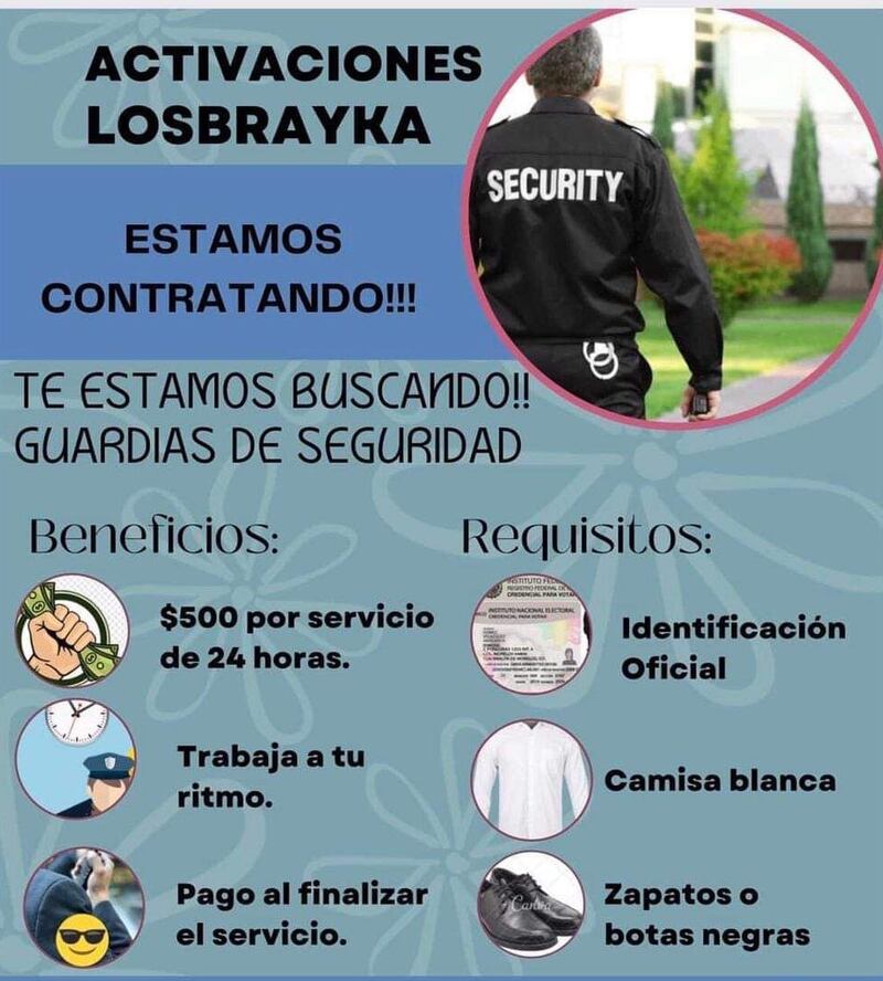 Solo se necesitan requisitos básicos para obtener el trabajo. (Redes sociales)