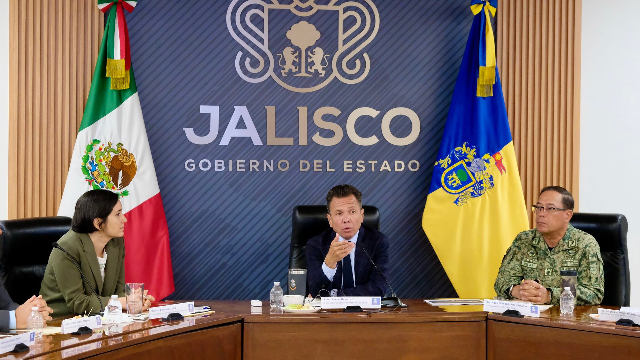Pablo Lemus presentó el Proyecto C5 Jalisco a Marcela Figueroa, Secretaria Ejecutiva del Sistema Nacional de Seguridad Pública. CORTESÍA